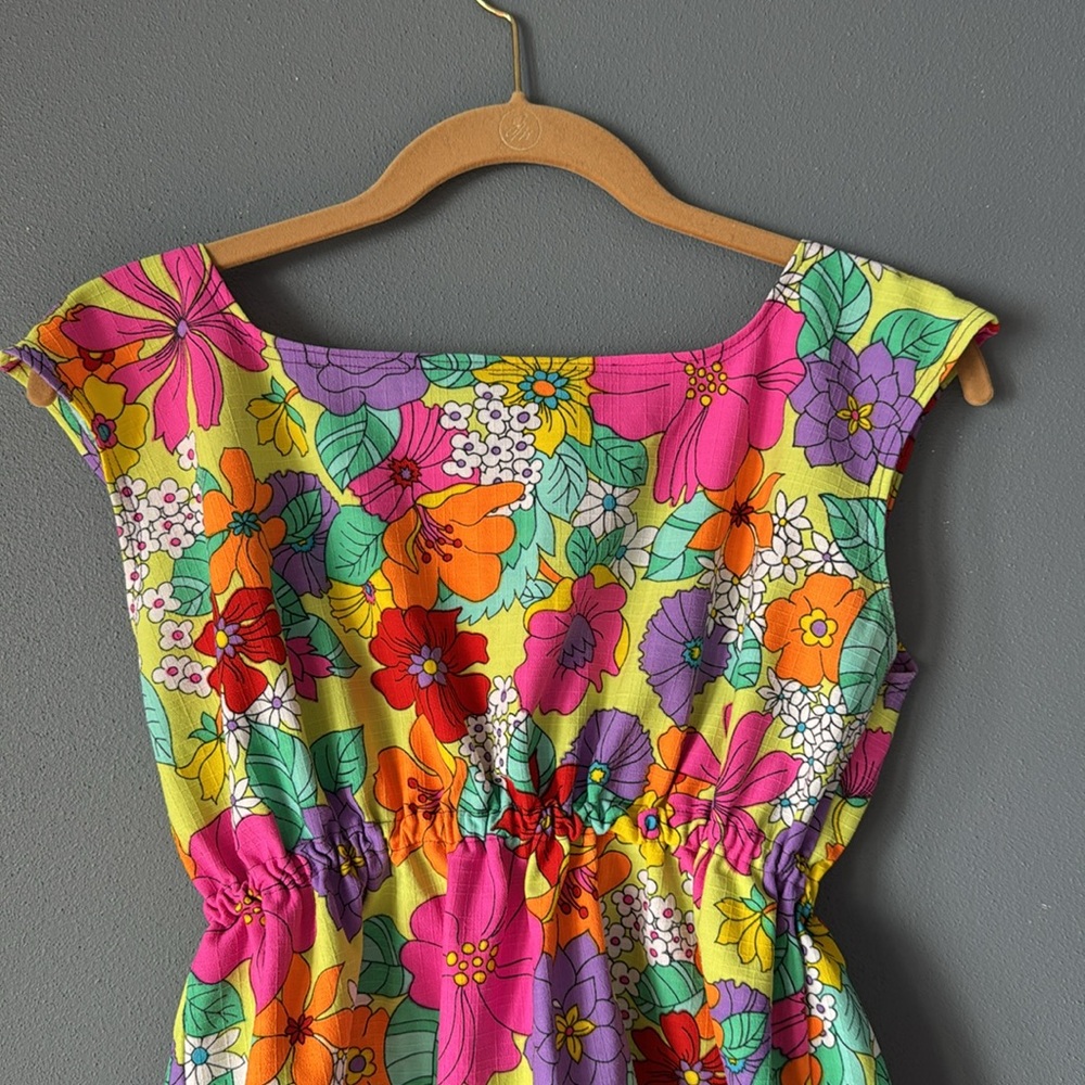Vintage Flower Power Boho Women's Top - Size Small - Picture 2 of 7